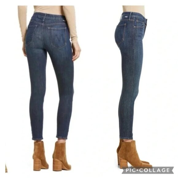 Mother The Looker High Rise Crop Skinny Jeans Women’s size 26 - Picture 15 of 15